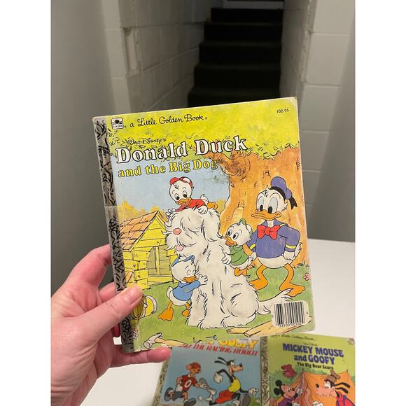 Vintage Disney Little Golden Books Set of 3 Hardcover Books - Picture 4 of 7